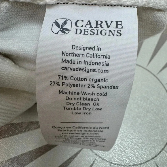 Carve Designs NWT Women’s White Cut Off Flat Front Shorts Size 14 - Picture 7 of 7